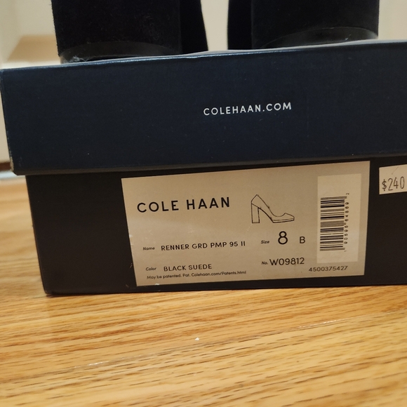 Cole Haan Renner Grand Pump Suede Block Heel - Picture 8 of 8